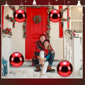 In Stock Xmas <b>Ornament</b> Plastic Christmas Ball 4cm-20cm Shiny Plastic Christmas Ball Bright Plated Christmas Ball <b>Tree</b> <b>Ornaments</b> - Product Image 2