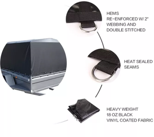 <span class=keywords><strong>Bâche</strong></span> de <span class=keywords><strong>remorque</strong></span> en PVC vinyle de qualité industrielle 18 oz, robuste, imperméable, <span class=keywords><strong>pour</strong></span> extérieur, avec bords renforcés - Product Image 5