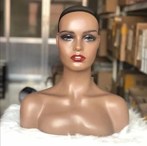 Tête de mannequin en plastique de haute qualité pour perruque, écharpe, chapeau, accessoires, modèle de tête, 1 kg, grade 8A - Product Image 6