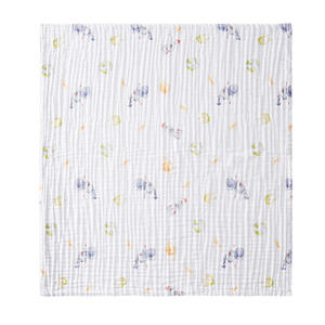 Toalla de Baño de Gasa para Bebé, 95x95 cm, Estampado Animal, Algodón Puro, Secado Rápido, Rectangular, para Uso Doméstico - Product Image 1