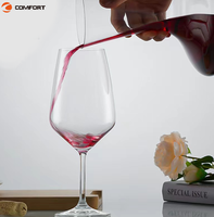 Jus d'eau verre tasse Logo personnalisé whisky Cocktail Champagne verres à boire Restaurant clair gobelet verres à vin rouge tasse