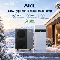 Module hydraulique de pompe à chaleur air-eau intelligente intégrée R290, avec réservoir tampon de 60L et réservoir d'Eau Chaude Sanitaire (ECS) de 180L, haute efficacité pour chauffage, refroidissement et ECS domestiques