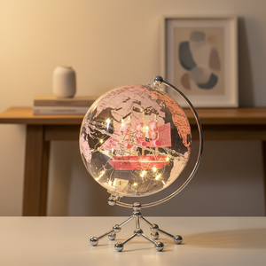 Fournitures de décoration de Noël Wellfun, boule sphérique, cadeaux uniques, cadeaux originaux vintage, globe terrestre, décoration de globe terrestre - Product Image 2