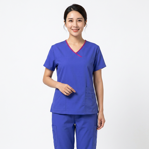 2026 Custom Logo <b>Scrub</b> Jumpsuit Women <b>Sets</b> Nurse Uniform Stretch <b>Scrubs</b> <b>Sets</b> for Women - Product Image 1