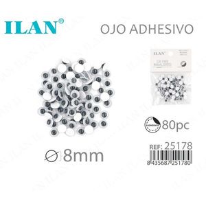 Il Craft Eyes 8mm 80pz Adesivi per Artigianato - Product Image 3