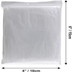 Custom Disposable Adults <strong>Rain</strong> <strong>Poncho</strong> Raincoat Clear Plastic for Travel Concerts Theme Parks Sports Events Waterproof Outdoor - Product Image 4