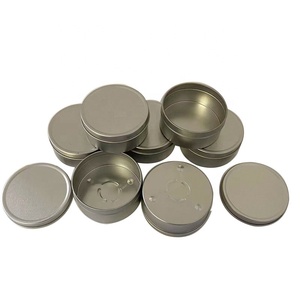 علب شموع معدنية غير ملحومة مخصصة بأغطية، سعة 3 أونصة و4 أونصة و8 أونصة، علب صفيح فارغة غير لامعة لصناعة الشموع - Product Image 2