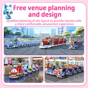 Tren sin rieles de carrusel colorido Teenieping, atracción de entretenimiento popular para ferias, sitios turísticos, centros comerciales y escuelas - Product Image 2