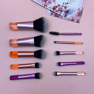 10pcs pink Mini Makeup Brush Set Face Makeup Eyeshadow <b>Eyeliner</b> Lip Brush Set Tool with Box Makeup Brushes - Product Image 5