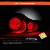 Feux arrière à LED pour Infiniti G37 Coupé 2008-2013 Q60 Coupé 2014-2015 Lentille fumée Boîtier noir