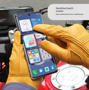 Gants en cuir Retro Off-road Windproof Motorcycle Racing Gloves Outdoor Bike Riding Warm Gloves - Product Image 5