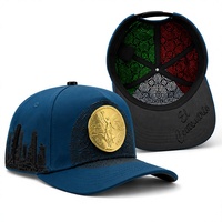 Casquettes de baseball tendance en coton respirant à 5 panneaux avec logo brodé 3D personnalisé de haute qualité pour le sport en plein air et doublure florale