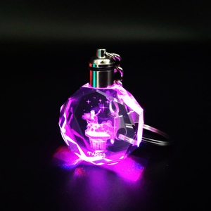 Porte-clés en cristal optique K9 gravé au laser 3D avec logo personnalisé et motif animal pour cadeau de mariage et usage promotionnel - Product Image 2