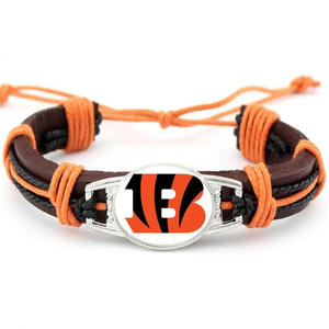 Pulsera de equipo de fútbol americano Hombres Mujeres Unisex Fútbol Béisbol Pulsera deportiva ajustable - Product Image 6