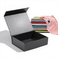 Boîtes d'emballage en papier pour magasin de vêtements boîte-cadeau magnétique rigide écologique recyclable pour t-shirt surdimensionné homme