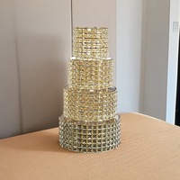 JHMj Présentoir à desserts de mariage moderne et simple pour table à manger, plateau miroir décoratif