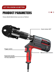 HEWLEE Pince de tuyau de pression électrique enfichable Presse de tuyau en acier inoxydable Pince de pression hydraulique enfichable Pince de tuyau de <span class=keywords><strong>gaz</strong></span> naturel - Product Image 3