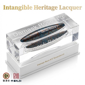 Intangible Heritage Lacquerware & Rose Essential Oil Gift Box for Skin Whitening New Year with Customized Logo