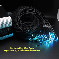 Fibre optique étanche IP68 2,0 mm Mitsubishi à extrémité lumineuse noire pour plafond étoilé de piscine