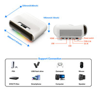 Proyector de Tiro Ultra Corto con Enfoque Automático, Keystone, WiFi 6, Personalizable con Logotipo, Precio de Fábrica, Venta al Por Mayor, MOQ Bajo