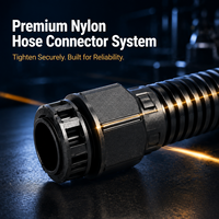 Connecteur rapide pour conduit flexible ondulé PA66, à ouverture rapide, sans outil, pour faisceau de câblage automobile