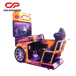 Máquina de Juego de Carreras de Autos Arcade Colorida, Simulador de Conducción Interior de un Solo Asiento que Funciona con Monedas, con Vibración Dinámica y Pantalla HD - Product Image 6