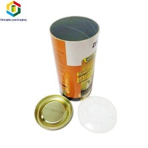 Logo personnalisé Papier Kraft Tube Tube En Papier Avec Couvercle En Métal/Carton Boîte Avec Couvercle En <span class=keywords><strong>Fer</strong></span> - Product Image 3