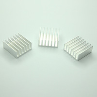 Dissipateur thermique en alliage d'aluminium pour module PCB électronique 20*14*10MM, dissipateur thermique pour puce adaptateur CPU avec adhésif, service de découpe sur mesure