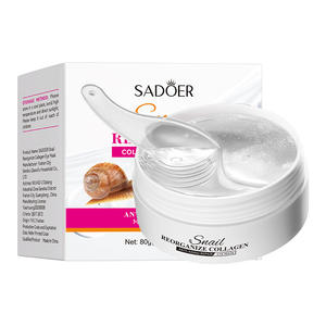 SADOER All-English Snail Eye Mask El colágeno mejora las ojeras y las bolsas <span class=keywords><strong>de</strong></span> párpados Suministro <span class=keywords><strong>de</strong></span> salud ocular - Product Image 1