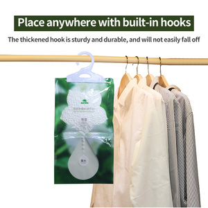 Sachets <span class=keywords><strong>d</strong></span>éshumidificateurs suspendus 230G, absorbeurs <span class=keywords><strong>d</strong></span>'<span class=keywords><strong>humidité</strong></span> au chlorure de calcium pour sous-sol, armoire et placard - Product Image 6