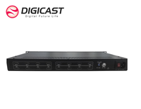 DMB 6100HE 1RU 16 en 1 HD a modulador ágil modulador analógico NTSC o PAL RF para equipos de transmisión de radio y TV