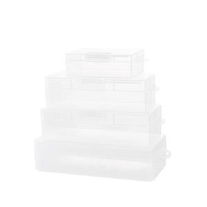 Mini boîte de rangement transparente en PP avec couvercle, organisateur de bureau rectangulaire, conteneur en plastique pour pièces, échantillons, emballage, fabriqué au Zhejiang - Product Image 1