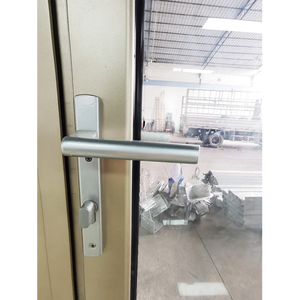 Kustom Modern sederhana menyelesaikan aluminium Aloi kaca geser pintu eksterior keamanan pintu masuk untuk Villa Komersial Mall suara - Product Image 6