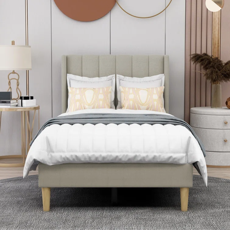Sigma Popular Luxury Bedroom Sets King Size Queen Furniture Leather Velvet Cotton Linen Fabric Headboard Oak Wooden Bed Frame