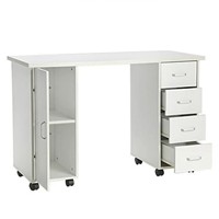 Espace de travail professionnel pour les ongles avec armoire de rangement et aspirateur de poussière, table de manucure