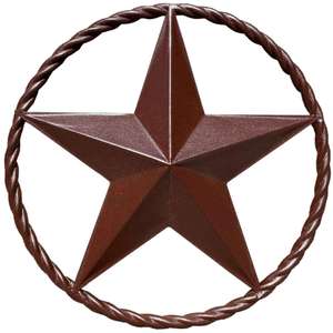 Metal estrella rústico Viejo Oeste país familia granja pared colgante decoración arte - Product Image 5