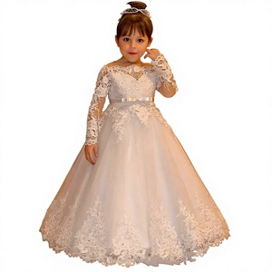 <span class=keywords><strong>Vestido</strong></span> de <span class=keywords><strong>Noche</strong></span> para Niñas ML032, Midi con Apliques de Encaje, Estilo Ilusión, para Actuaciones de Piano, Desfiles, Bodas y Damas de Honor - Product Image 1