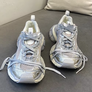 รองเท้าผ้าใบ3XL หรูหราดีไซเนอร์รองเท้าใส่เดินลำลองแบบดั้งเดิมพร้อมเชือกปิดระบายอากาศกันลื่นเทรนด์ดัง - Product Image 2