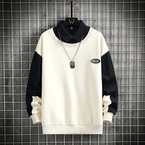 Nueva sudadera con capucha para hombre, otoño-invierno, con cuello de camisa, estilo casual, manga larga, tela suave, cómoda y transpirable. - Product Image 4