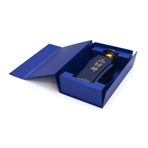 Coffret cadeau de boîte à vin pliable personnalisé haut de gamme-Porte-<span class=keywords><strong>champagne</strong></span> et whisky de <span class=keywords><strong>luxe</strong></span> avec logo personnalisé - Product Image 2