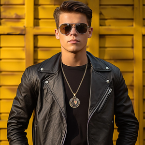 Pronto para Envio: Colar Masculino Armadura de Deus em Aço Inoxidável 316L Antiferrugem, Pingente Guerreiro Cristão Efe 6:13-17, RTS - Product Image 4