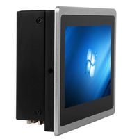 SENKE 8 Inch Flush Mount Industrial Mini PC Harga Kompetitif Panel PC Layar Sentuh Kapasitif Dengan Prosesor Celeron Tanpa Kipas