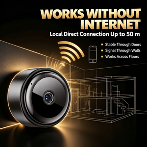Mini enregistreur vidéo portable A14 1MP, Wi-Fi double bande 2.4G & 5G, point d'accès 50M, vision nocturne IR, détection de mouvement, batterie intégrée - Product Image 2