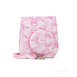 CAIUL กระเป๋าหนัง PU สะพายไหล่, เคสป้องกันกล้องสำเร็จรูปพร้อมพื้นผิวสีชมพูอุปกรณ์เสริมกล้องขนาด11/12/9/7 - Product Image 1