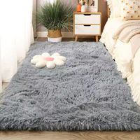 Tapis d'intérieur moderne classique de grande taille, doux, shaggy et moelleux, en polyester de haute qualité pour la maison, l'exercice et les voyages