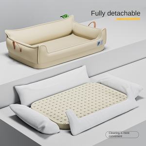 Neues Quadratisches Großes 4-Jahreszeiten Universelles Leder-Haustierbett Wasserdicht für Kleine, Mittlere und Große Hunde & Katzen - Product Image 5