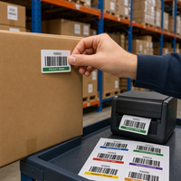 Étiquettes de codes-barres 1D personnalisées, codes UPC, EAN, 128, 39, autocollants pour le suivi des stocks de produits, la logistique, feuilles en PVC blanc brillant, format rouleau