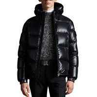 Doudoune Courte à Capuche pour Homme, Chaude et Isolante pour l'Hiver, en Duvet de Canard Blanc, Coupe-Vent