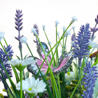 Support en bois pour fleurs artificielles en plastique, type bonsaï, pour jardinage et décoration domestique - Vente en gros