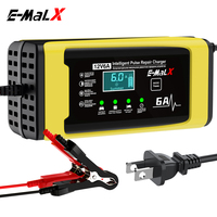 Chargeur de batterie intelligent à impulsions pour voiture et moto, charge rapide, réparation, 12V6A, JJ1206-06